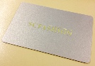 metallic gold plastic business cards