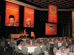 Pennant Satin Fabric Banner