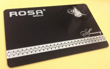 Foil stamped plastic business cards